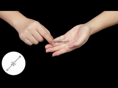 14G Industrial Piercing Jewelry Flower Zircons Design Ear Fashion Jewelry