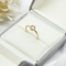 5pcs τιτανίου γαμήλιων δαχτυλιδιών καθορισμένα αγκαλιάσματος διευθετήσιμα δαχτυλίδια κοσμήματος μόδας Moissanite κραμάτων χρυσά
