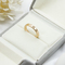 5pcs τιτανίου γαμήλιων δαχτυλιδιών καθορισμένα αγκαλιάσματος διευθετήσιμα δαχτυλίδια κοσμήματος μόδας Moissanite κραμάτων χρυσά