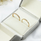 Διευθετήσιμο τιτανίου αγκαλιάσματος γαμήλιων δαχτυλιδιών καθορισμένο δαχτυλίδι 5pcs διαμαντιών κραμάτων χρυσό διαφανές