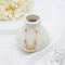 Υφαμένα Boho διακοσμημένα με χάντρες πεταλούδα χρυσά άσπρα λεπτά βραχιόλια 3pcs κοσμήματος βραχιολιών