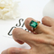 Το διευθετήσιμο κόσμημα μόδας χτυπά 925 ασημένια δαχτυλίδια 17mm για τα άτομα