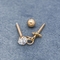Αυξήθηκε χρυσά διαπεραστικοα κοσμήματα 316 να διαπερνήσει ανοξείδωτου στηρίγματα 16G 8mm αυτιών