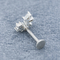 Σαφές να διαπερνήσει Labret πολύτιμων λίθων Zircon σκουλαρίκι στηριγμάτων κοσμήματος 16G 8mm Labret