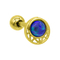 Σκουλαρικιών χόνδρου κοίλο φεγγάρι κοσμήματος Daith διαπεραστικό που διαμορφώνεται που ενθέτεται με το Opal πολύτιμο λίθο